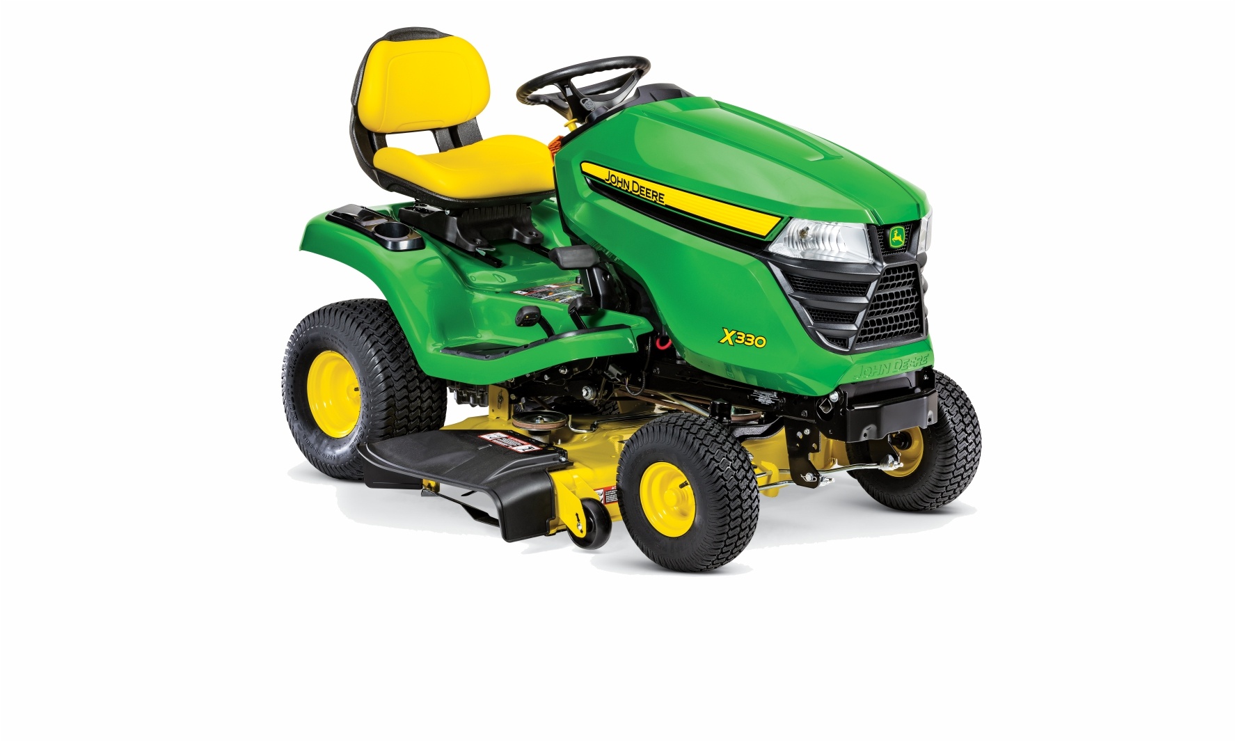 Perfecțiunea atinge noi culmi.

Extrem de ușor de manevrat și construcție robustă: Tractoarele din Seria X300 îndeplinesc ambele condiții și au multe alte calități!

Tăiere perfectă până la ultimul fir.

Pot fi manevrate chiar și în cele mai strâmte spații. Motoare foarte puternice cu eficiență de neegalat în ceea ce privește consumul. Iar tunsul? Precizie pură. Fiecare fir de iarbă este tăiat perfect, pentru o finisare fără cusur.