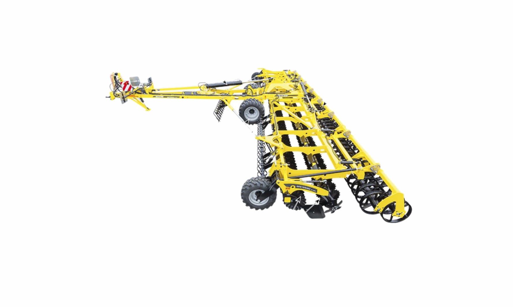 SWIFTERDISC XE Grapă cu discuri

 	Grapă cu discuri de lăţime mare pentru o productivitate zilnică impresionantă.
 	Protecție individuală a discurilor la suprasarcină (segmente din cauciuc).
 	Prelucrare de calitate a miriştii, rapidă şi la costuri reduse, la o adâncime de până la 12 cm.
 	Viteze mari de operare de până la 15 km/h datorită proiectării personalizate.
 	Performanța discurilor, ce au dimensiuni de 520×5 mm, nu este afectată de uzură, datorită formei conice liniare.