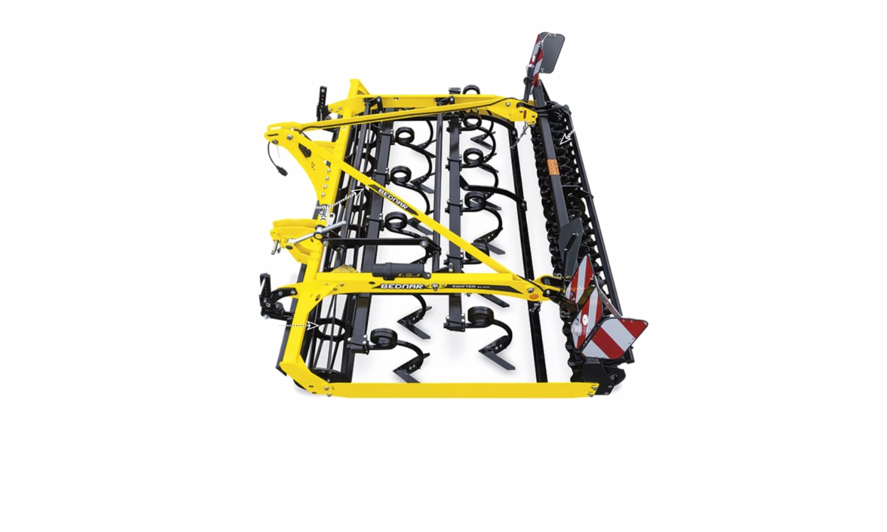 SWIFTER SN Combinator

 	Pregătirea perfectă a patului germinativ printr-o singură trecere.
 	Combinarea a 7 operațiuni de lucru într-o singură trecere.
 	Cadru cu organe active interschimbabile – organe active tip săgeată, organe active tip gamma sau organe active tip săgeată SB (pentru sfeclă).
 	Utilajul ideal pentru tractoarele cu putere scăzută.
 	Tăvălug crosskill.