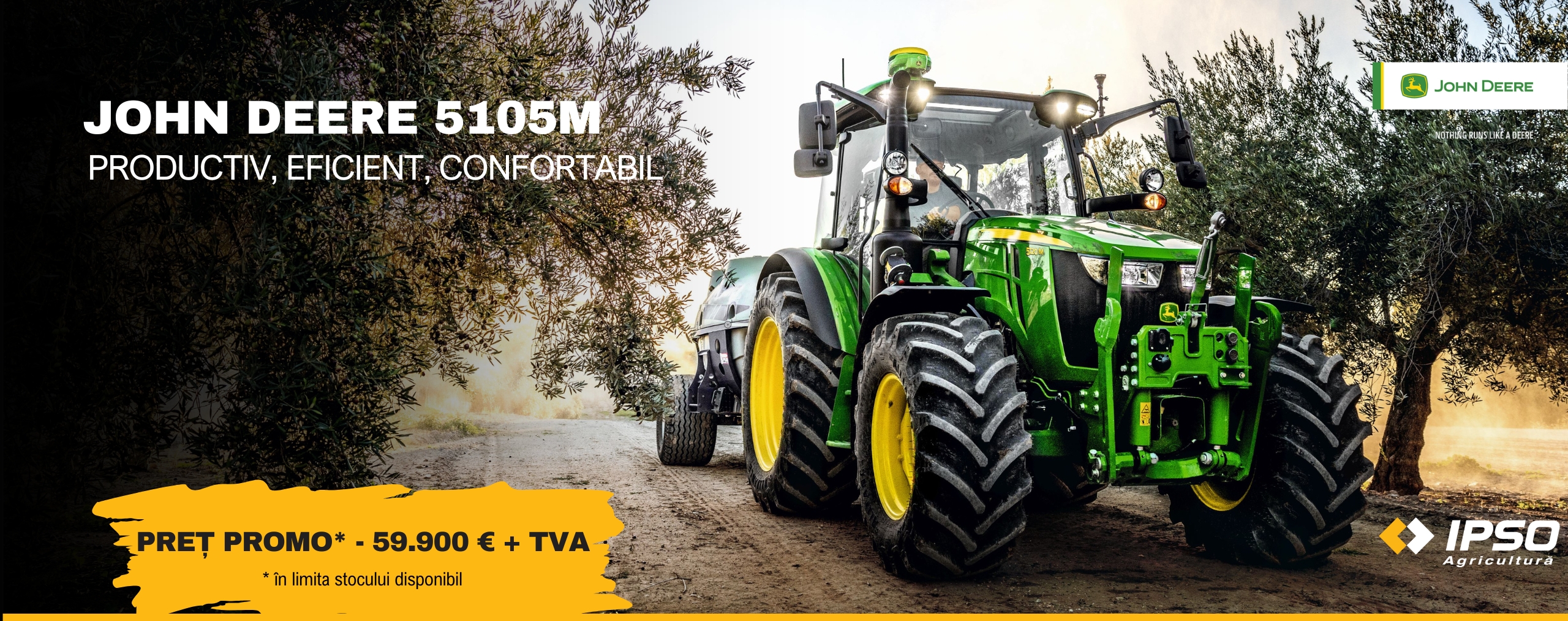 John Deere 5105M – preț promo 59.900 €
