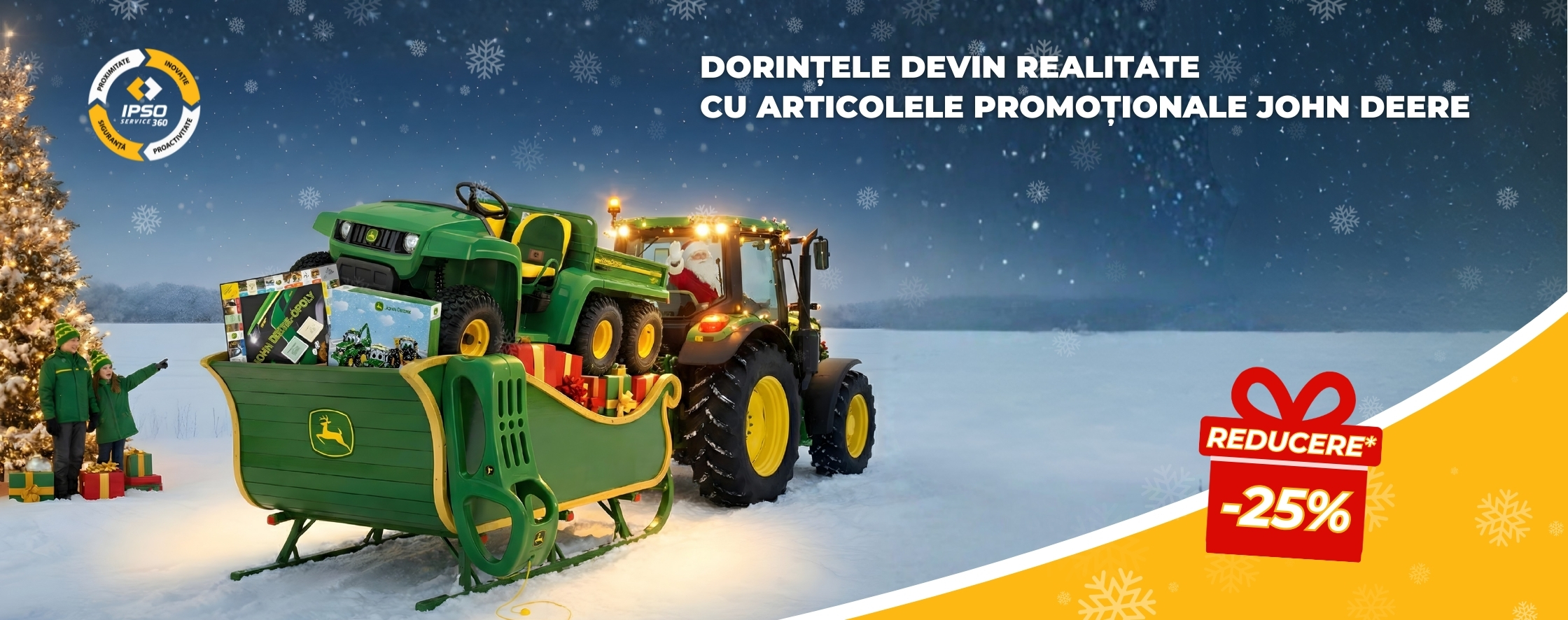 Sărbătorește Crăciunul cu John Deere – Visul începe sub brad!